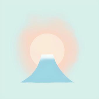 初日の出（背景あり）