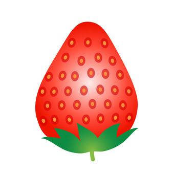 Illustration, strawberry, fruit, ripe, 