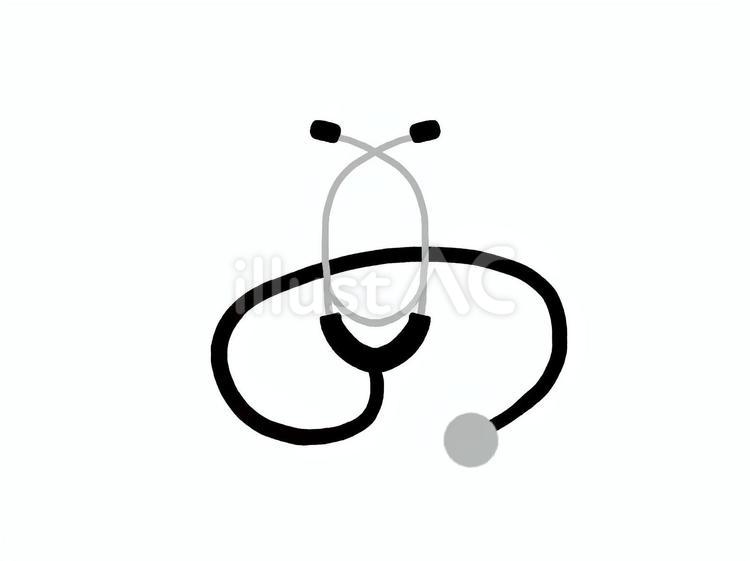 聴診器 聴診器,医療機器,医療道具のイラスト素材