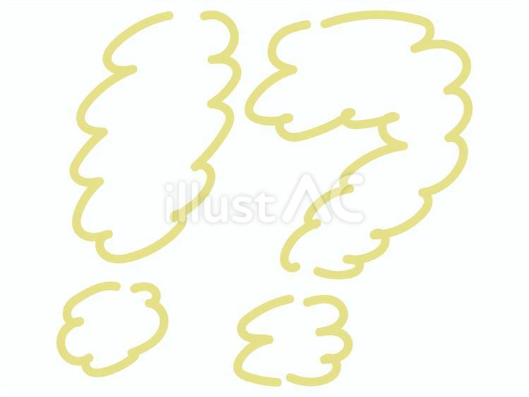 コミック風黄色の！？記号 驚き,疑問,記号のイラスト素材