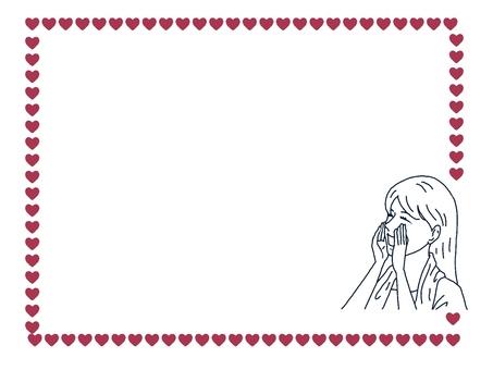 Illustration, heart, red, female, 