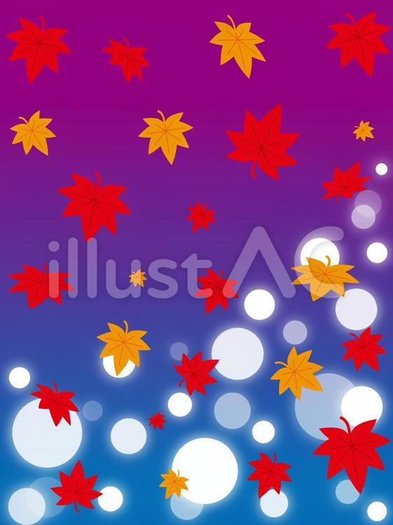 もみじ　背景　4　(縦) もみじ,紅葉,背景のイラスト素材