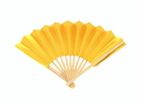 お正月松の内金運縁起物の天晴れの金の扇子 扇子,金扇,お正月,年賀状,年賀状素材,正月,縁起物,金,金色,結婚式のイラスト素材