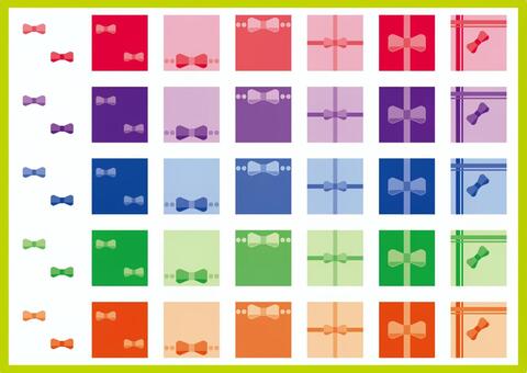 スウォッチパターン-112 りぼん,リボン,リボン結び,ちょうちょ結び,パターン,スウォッチ,テクスチャ,背景,壁紙,飾りのイラスト素材