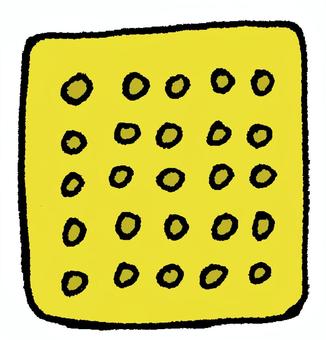 点字ブロック（点状） 点字ブロック,警告ブロック,点状ブロック,誘導,注意,サイン,案内板,障害物,安全,バリアフリーのイラスト素材