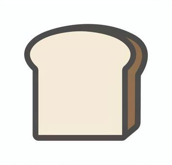 食パンのイラストロゴマーク 食パン,パン,カット,朝食,発酵,ロゴ,アイコン,シルエット,絵文字,シンプルのイラスト素材