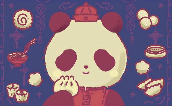 Illustration, panda, china, chinese cuisine, 