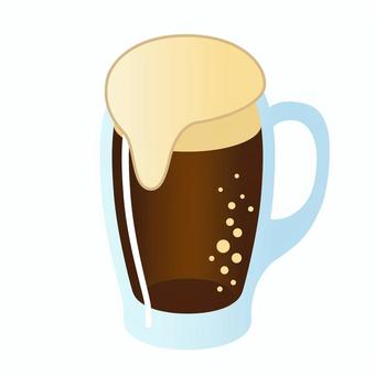 Illustration, black, beer, sake, 