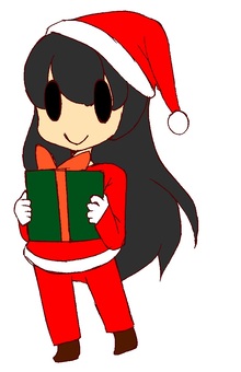 サンタガール サンタクロース,サンタ,クリスマス,プレゼント,行事,イベント,人物,キャラクター,女の子,挿絵のイラスト素材