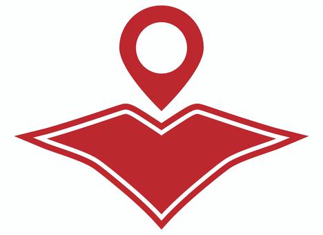 地図のアイコン 赤 地図,ピン,マップ,ポインター,目標,目印,情報,案内,目的地,ガイドのイラスト素材