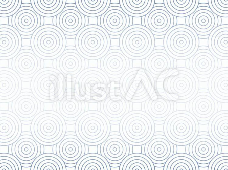白地に円の幾何学パターン青 白地,白,しろのイラスト素材