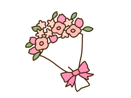 loose pink bouquet, , JPG and PNG