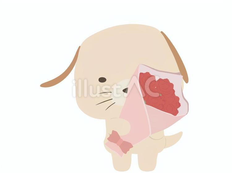母の日_犬 母の日,犬,動物のイラスト素材