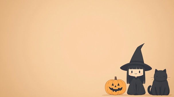 ハロウィンの仮装をした女の子