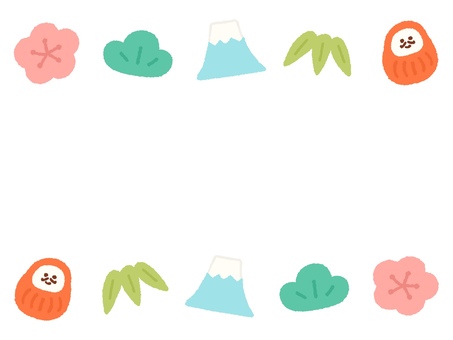 お正月のフレーム