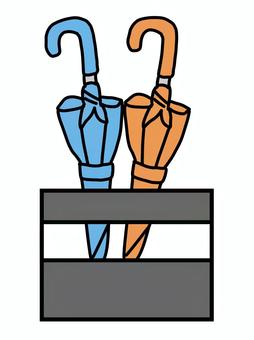 傘立て四角 傘立て,傘,雑貨,雨,シンプル,かわいい,生活,インテリアのイラスト素材