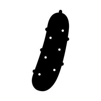 キュウリのシルエットアイコン