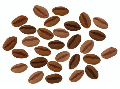 珈琲豆3 コーヒー,珈琲豆,自家焙煎,焙煎,ドリップ,ドリップコーヒーのイラスト素材