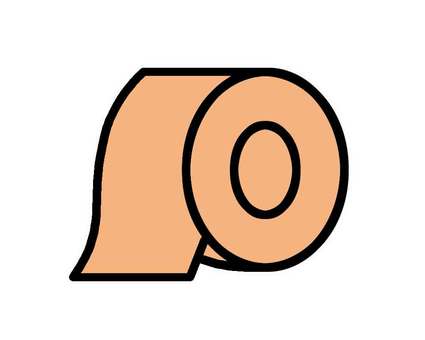 シンプルなサージカルテープ シンプルなサージカルテープ テープ,サージカルテープ,貼る,医療,看護,シンプル,巻く,傷口,治療,怪我のイラスト素材