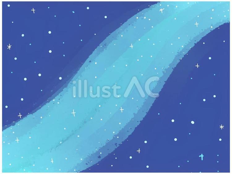 天の川の背景 夜空,天の川,星のイラスト素材