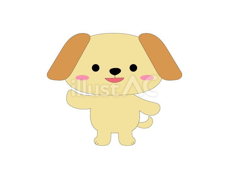 立っているイヌ 動物,イヌ,かわいいのイラスト素材