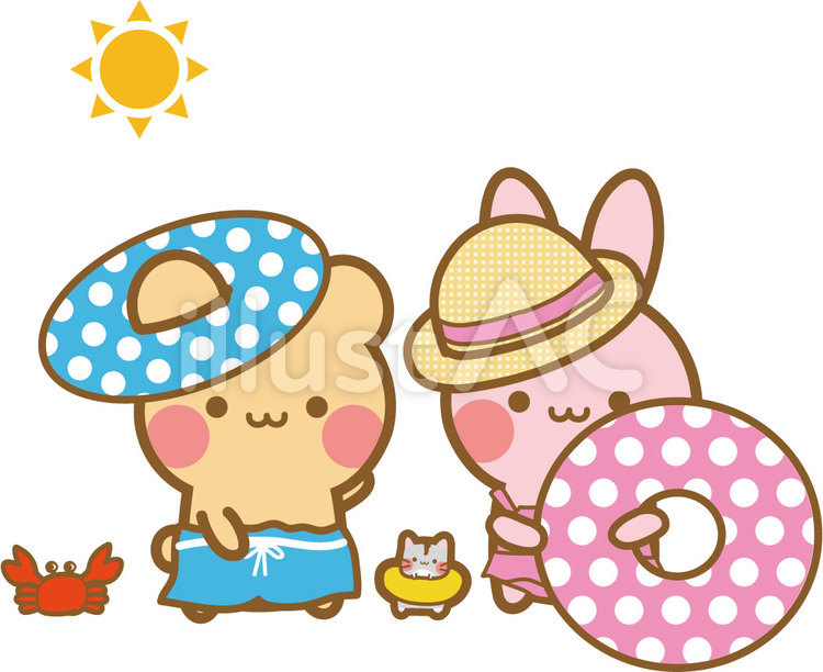 海へ行こう！02 夏,プール,海のイラスト素材