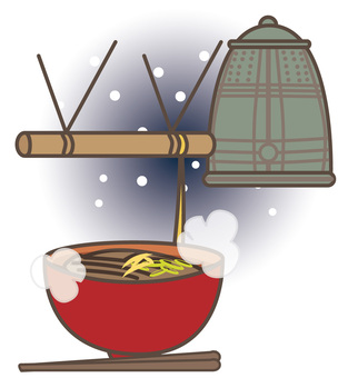 New Year's New Year's Day Sober and Night Bell, JPG and PNG New Year's New Year's Day Sober and Night Bell, december 31st, toshikoshi soba, night bell, JPG and PNG