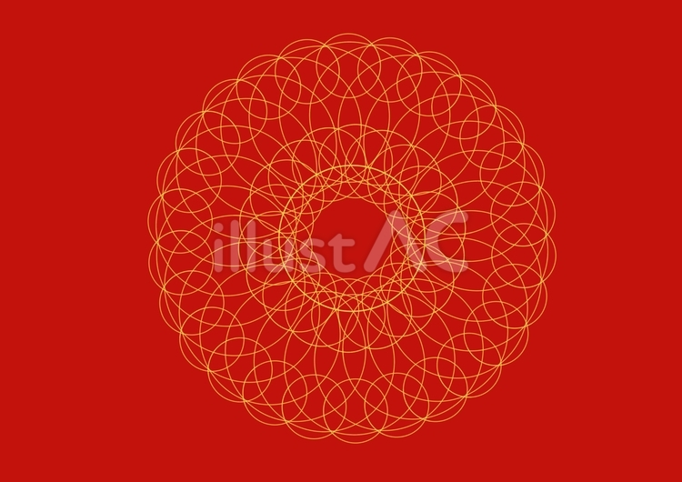 模様 幾何学,線画,サークルのイラスト素材