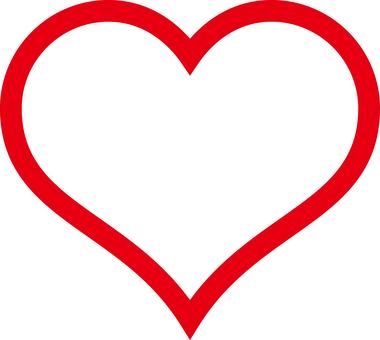 Heart mark red border only type, JPG, PNG and AI Heart mark red border only type, heart, symbol, mark, JPG, PNG and AI