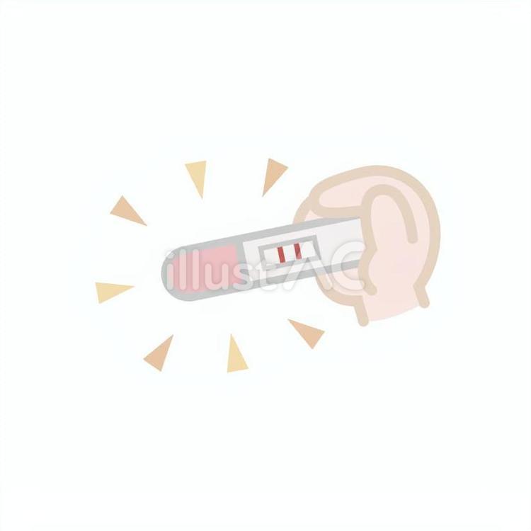 妊娠検査薬が反応したイラスト 妊娠検査薬が反応したイラスト 妊娠検査薬,陽性,反応のイラスト素材