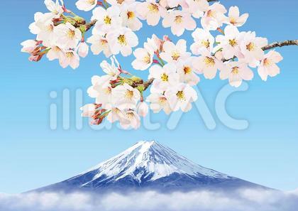 179-風景3 富士山と桜1