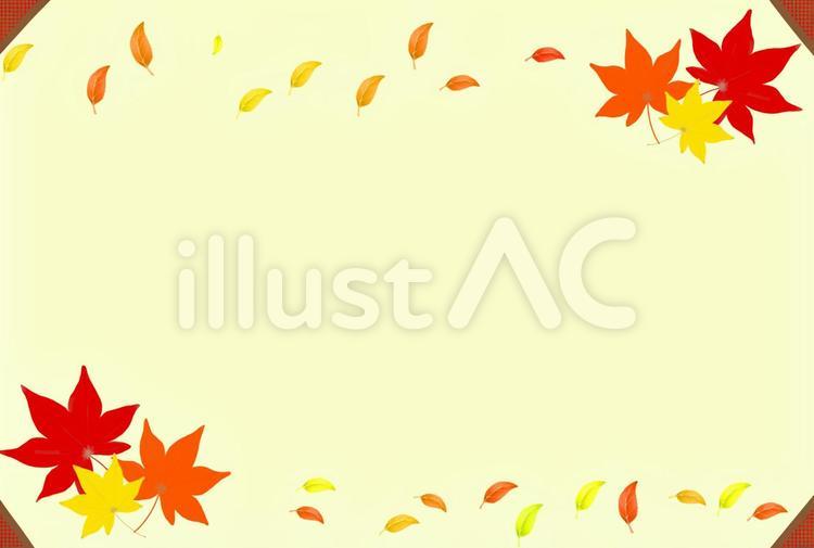 ポストカード 紅葉 枯れ葉 イラスト No 無料イラストなら イラストac