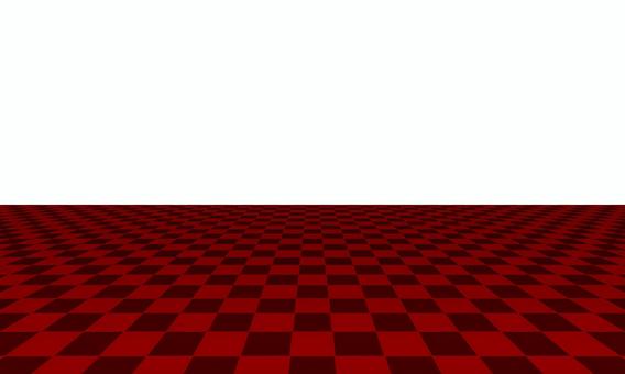 赤と黒のクールな格子柄の床 床,格子柄,背景,パターン,タイル,透過,壁紙,遠近法,赤,黒のイラスト素材
