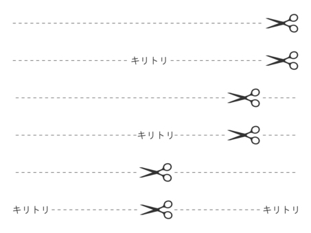 切り取り線のセット01 切り取り線のセット01 切り取り線,破線,点線,ハサミ,マーク,シンプル,イラスト,素材,セットのイラスト素材
