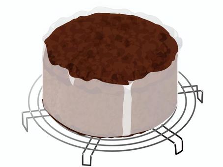 焼きたてのチョコスポンジケーキ2 焼きたてのチョコスポンジケーキ2 スポンジケーキ,チョコ,焼きたて,お菓子作り,料理,食べ物,ケーキクーラーのイラスト素材