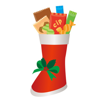 お菓子のクリスマスブーツ クリスマスブーツ,お菓子,ブーツ,クリスマス,キャンディ,チョコレート,クッキー,菓子,おやつ,子供のイラスト素材