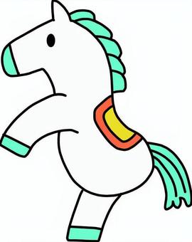 馬年賀状イラスト 馬,動物,競馬,年賀状,午年,可愛い,生き物,イラスト,シンプル,ベクターのイラスト素材