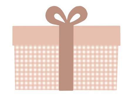 プレゼントのイラスト：ブラウン系 プレゼント,箱,イラスト,リボン,水彩,ギフト,ラッピング,贈り物,アイコン,茶色のイラスト素材