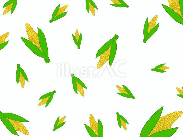 とうもろこしが降ってきた とうもろこし,食べ物,可愛いのイラスト素材