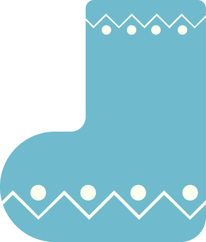 靴下（クリスマス）のイラスト 靴下,模様,クリスマスのイラスト素材