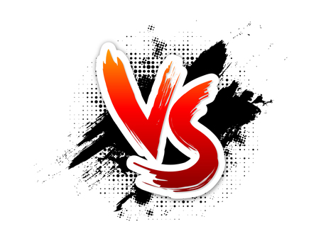 插圖, 對戰, vs, 戰鬥, 