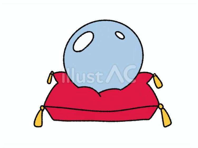 占いの水晶のイラスト 水晶,占い,クリスタルのイラスト素材