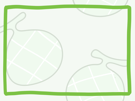 メロンのカードイラスト メロン,カード,ポストカード,メッセージ,メッセージカード,手描き,かわいいのイラスト素材