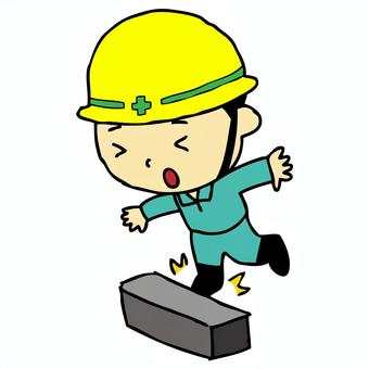 現場作業員　足元注意 作業員,足元,注意,工事現場,安全確認,工事,仕事,現場作業,作業,人間のイラスト素材