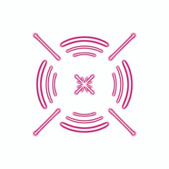 サイバー照準 ピンク ターゲット,狙撃,丸,照準,スナイパー,ロックオン,素材,射撃,銃撃,銃のイラスト素材