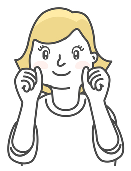 未来への期待に胸を膨らます女性 ワクワク,ウキウキ,女性,未来,期待,希望,ドキドキ,将来,明るい,胸のイラスト素材