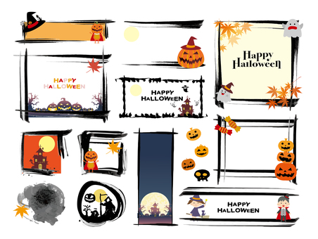 Illustration, autumn, halloween, pumpkin, 
