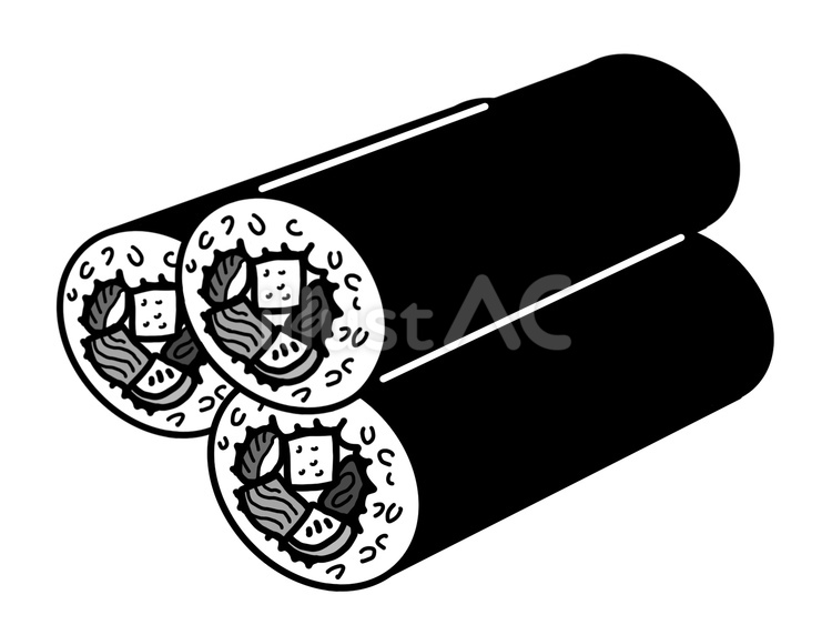 節分　恵方巻 節分,恵方巻,寿司のイラスト素材