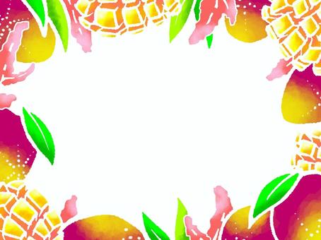 芒果架②, 手写, 框架, 水果, JPG 和 PNG