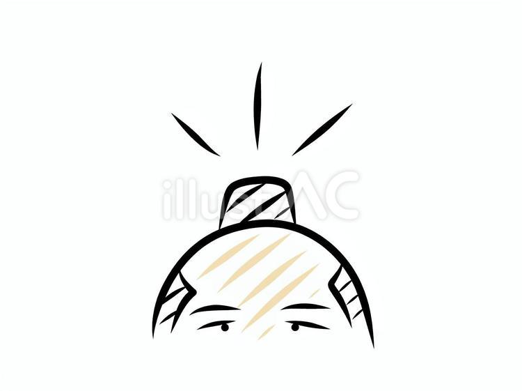 ちょんまげ ちょんまげ,髪型,江戸時代のイラスト素材